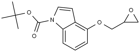 1,1-Dimethylethyl 4-(2-oxiranylmethoxy)-1H-indole-1-carboxylate Structure