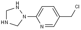 5-(chloromethyl)-2-(1,2,4-triazolidin-1-yl)pyridine Structure