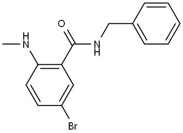 N-benzyl-5-bromo-2-(methylamino)benzamide Structure