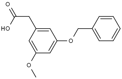 2-(3-(benzyloxy)-5-methoxyphenyl)acetic acid Structure