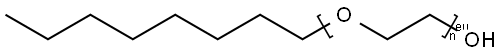 POLYETHYLENEGLYCOL 600 MONOOCTYL ETHER Structure