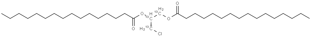 13C3]-1,2-Dipalmitoyl-3-chloropropanediol Structure