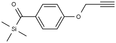 (4-(Prop-2-yn-1-yloxy)phenyl)(trimethylsilyl)methanone Structure