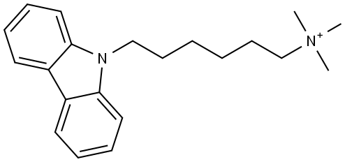 9H-Carbazole-9-hexanaminium, N,N,N-trimethyl- Structure