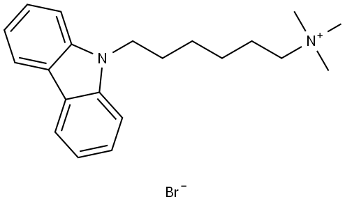 6-(9H-carbazol-9-yl)-N,N,N-trimethylhexan-1-aminium bromide Structure