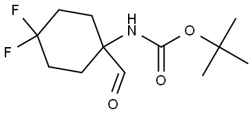 tert-butyl
N-(4,4-difluoro-1-formylcyclohexyl)carbamate Structure