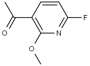 1-(6-fluoro-2-methoxypyridin-3-yl)ethanone Structure