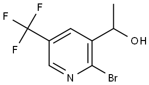 2-Bromo-α-methyl-5-(trifluoromethyl)-3-pyridinemethanol Structure