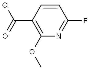 6-Fluoro-2-methoxy-3-pyridinecarbonyl chloride Structure