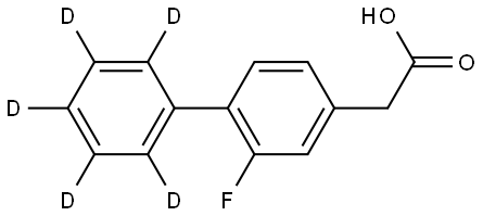 (2-Fluoro-4-biphenyl)acetic acid-d5 Structure