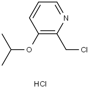 Pyridine, 2-(chloromethyl)-3-(1-methylethoxy)-, hydrochloride (1:1) Structure