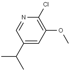 2-Chloro-3-methoxy-5-(1-methylethyl)pyridine Structure