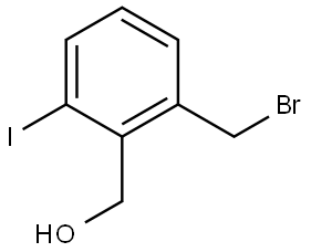 (2-(bromomethyl)-6-iodophenyl)methanol Structure