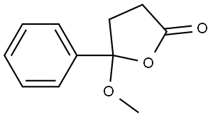 2(3H)-Furanone, dihydro-5-methoxy-5-phenyl- Structure