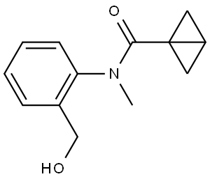 N-[2-(Hydroxymethyl)phenyl]-N-methylbicyclo[1.1.0]butane-1-carboxamide Structure