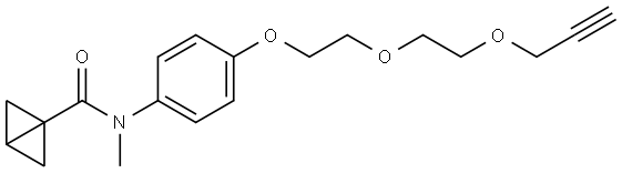 N-Methyl-N-[4-[2-[2-(2-propyn-1-yloxy)ethoxy]ethoxy]phenyl]bicyclo[1.1.0]butane-… Structure