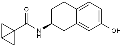 N-[(2S)-1,2,3,4-Tetrahydro-7-hydroxy-2-naphthalenyl]bicyclo[1.1.0]butane-1-carbo… Structure