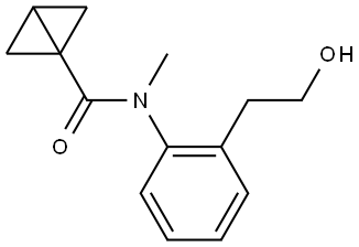 N-[2-(2-Hydroxyethyl)phenyl]-N-methylbicyclo[1.1.0]butane-1-carboxamide Structure