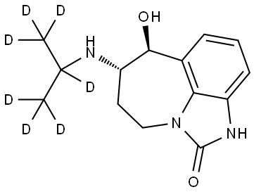 (9S,10S)-9-hydroxy-10-{[(1,1,1,2,3,3,3-2H?)propan-2-yl]amino}-1,3-diazatricyclo[6.4.1.0?,13]trideca-4,6,8(13)-trien-2-one Structure