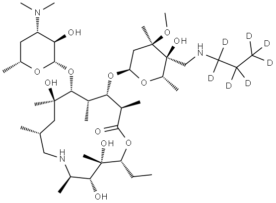 Tulathromycin A-d7 Structure