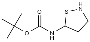 Carbamic acid, N-5-isothiazolidinyl-, 1,1-dimethylethyl ester Structure