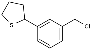 2-(3-(chloromethyl)phenyl)tetrahydrothiophene Structure