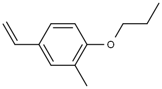 4-Ethenyl-2-methyl-1-propoxybenzene Structure