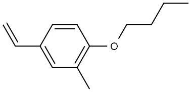 1-Butoxy-4-ethenyl-2-methylbenzene Structure