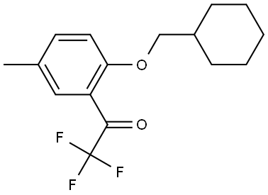 1-[2-(Cyclohexylmethoxy)-5-methylphenyl]-2,2,2-trifluoroethanone Structure