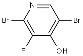 2,5-Dibromo-3-fluoro-4-pyridinol Structure