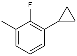 1-Cyclopropyl-2-fluoro-3-methylbenzene Structure