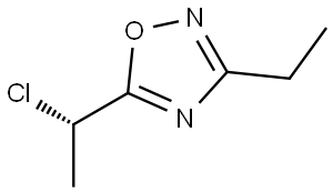 (S)-5-(1-chloroethyl)-3-ethyl-1,2,4-oxadiazole Structure