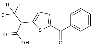 Tiaprofenic acid D3 Structure