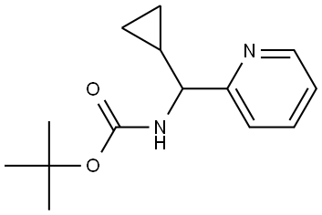 tert-butyl (cyclopropyl(pyridin-2-yl)methyl)carbamate Structure