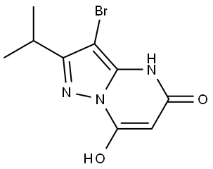 3-bromo-2-isopropylpyrazolo[1,5-a]pyrimidine-5,7-diol Structure