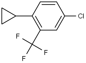 4-Chloro-1-cyclopropyl-2-(trifluoromethyl)benzene Structure