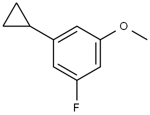 1-Cyclopropyl-3-fluoro-5-methoxybenzene Structure