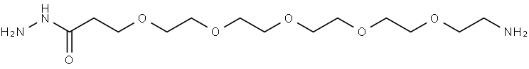 1-amino-3,6,9,12,15-pentaoxaoctadecane-18-hydrazide Structure