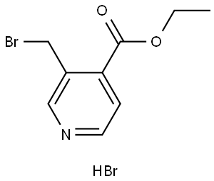 Ethyl 3-(bromomethyl)pyridine-4-carboxylate hydrobromide Structure