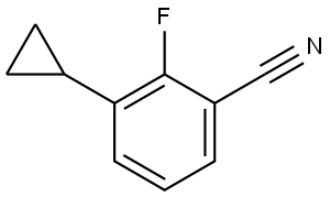 3-Cyclopropyl-2-fluorobenzonitrile Structure