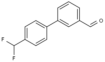 4'-(Difluoromethyl)[1,1'-biphenyl]-3-carboxaldehyde Structure