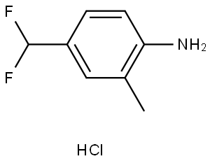 4-(difluoromethyl)-2-methylaniline hydrochloride Structure