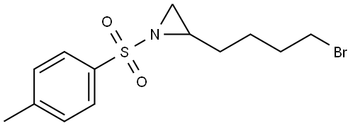 Aziridine, 2-(4-bromobutyl)-1-[(4-methylphenyl)sulfonyl]- Structure