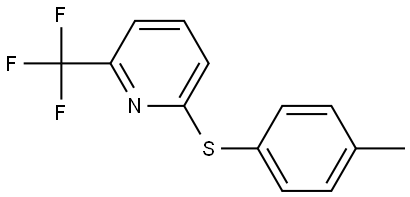 2-[(4-Methylphenyl)thio]-6-(trifluoromethyl)pyridine Structure