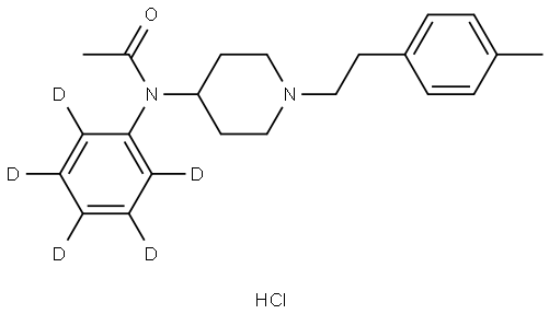 4'-methyl Acetyl fentanyl-d5 (hydrochloride) (exempt preparation) Structure