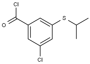 3-Chloro-5-[(1-methylethyl)thio]benzoyl chloride Structure