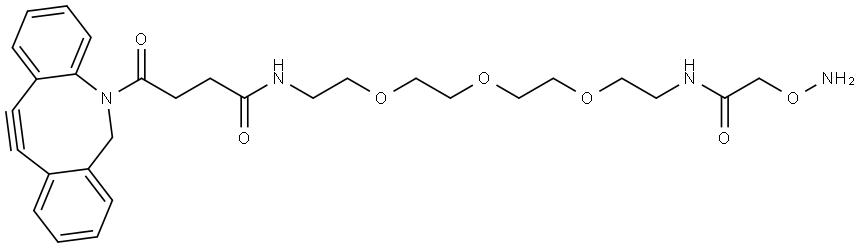 DBCO-PEG3-oxyamine Structure