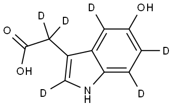 5-hydroxy Indole-3-acetic Acid-d6 Structure