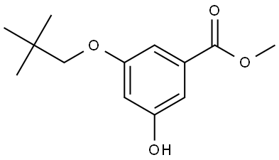 Methyl 3-(2,2-dimethylpropoxy)-5-hydroxybenzoate Structure