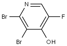 2,3-Dibromo-5-fluoro-4-pyridinol Structure